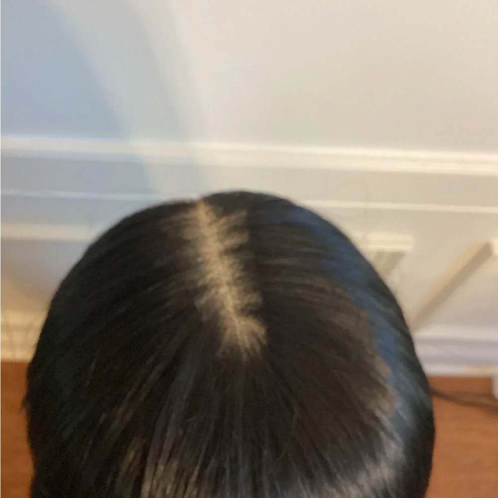 Synthetic Sleek Black Hair Wig ( Length ~ 32 - 34 Inches)